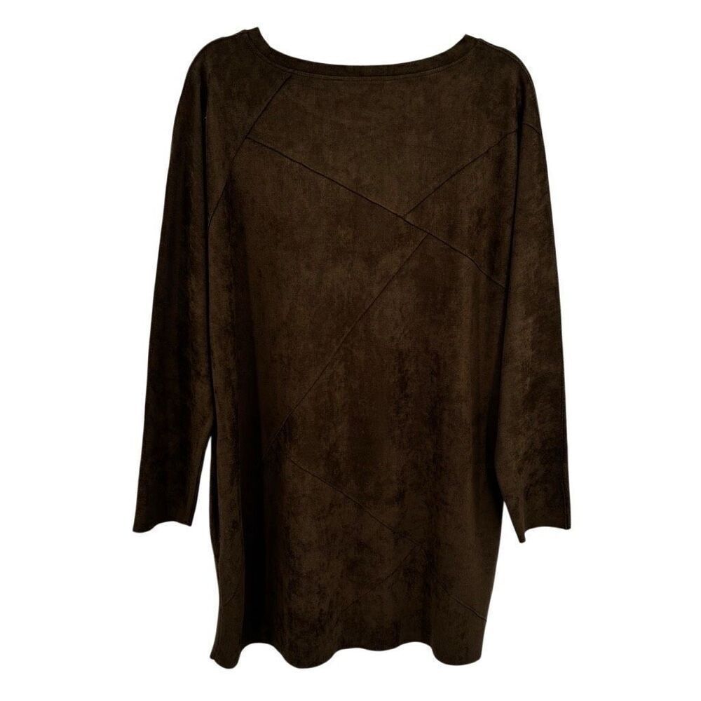 Soft Surroundings Suede Patchwork Section Dress W… - image 6